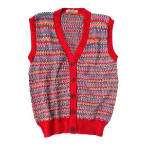 Fairisle Sleeveless Cardigan