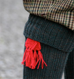 Hand Knitted Ties for Stockings & Garters 2