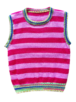 Childrens Striped Sleeveless Jersey