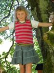 Childrens Striped Sleeveless Jersey